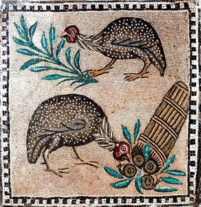 Mosaic Representing Guinea Fowl (1st or 2nd Century BC) by Roman