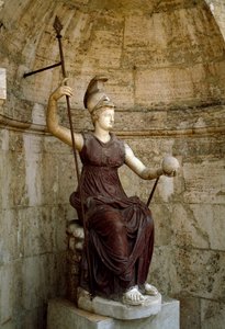 The Goddess Rome Lifting the Universe in Her Hand. Statue of the 1st century AD. Rome, Campidoglio by Roman