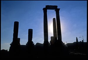 Roman ruins, Amman, Jordan, Middle East by Roman
