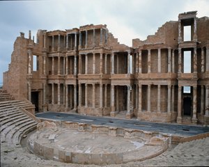 Stage of Roman theater, 2nd-3rd century by Roman