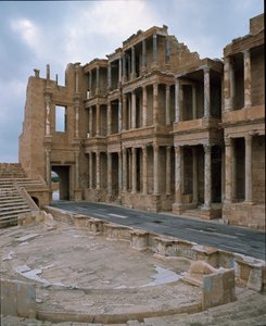 Stage of Roman theater, 2nd-3rd century by Roman