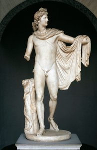 Statue Known as Apollo Belvedere, Copy After Greek Bronze Original of the 4th Century B.C.