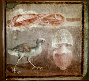 Still life with bird by Roman