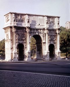 The Arch of Constantine in Rome by Roman