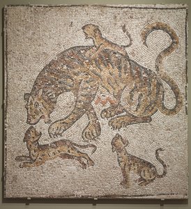Tigress and Cubs, c.300 AD by Roman