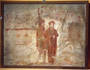 Workshop sign and electoral announcements, Pompeii, Italy 70-79 AD by Roman