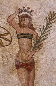 Young Romans Engaged in Physical Exercises by Roman