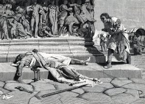 The Corpse of Publius Clodius Pulcher Found on the Via Appia in Rome by Roman