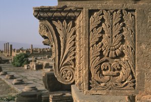 Architectural fragment with carved decoration, Sertius Market, High Imperial Period