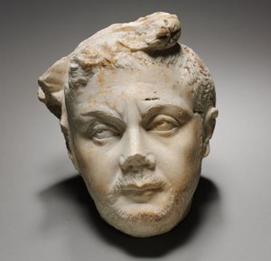 Head of Trajan by Roman Imperial Period
