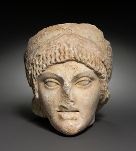 Head of a Young Woman, 25-1 BC by Roman Imperial Period