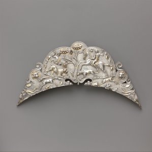 Silver handle of a large dish, 2nd–early 3rd century AD by Roman Imperial Period