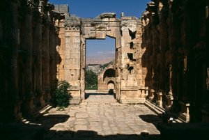 Temple of Bacchus, Detail, View from the Interior, High Imperial Period by Roman Imperial Period