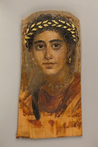 Portrait of a young woman in red