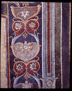 Detail of wall mosaics of the nymphaeum of the casa di Nettuno e Anfitrite