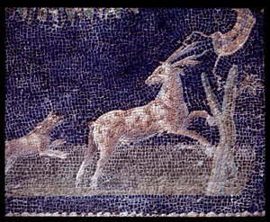 Detail of Wall Mosaics of the Nymphaeum of the Casa di Nettuno e Anfitrite by Roman Roman