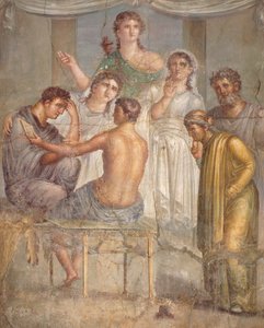 Fresco Depicting Admetus and Alcestis by Roman Roman