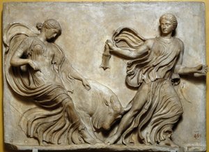 Low Relief of the Parapet of the Temple Nike Athena by Roman Roman