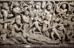 Promethee creating the first man by Roman Roman