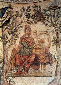 Roman Art: Orpheus Charming Birds