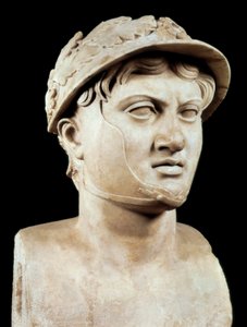Roman Art: bust of Pyrrhus 1st (319-272 BC)