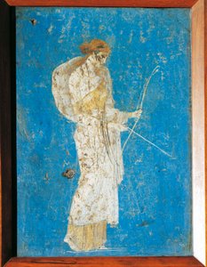 Roman Fresco Depicting Diana, from Pompeii, Italy by Roman Roman