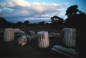 Ruins from the Temple of Athena by Roman Roman