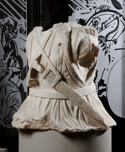 Sculpted Torso of a Cavalryman by Roman Roman