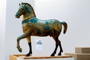 Statue of One of the Four Triumphal Quadriga Horses of San Marco (Bronze)