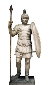 Sculpture of a Pretorian guard by Roman Roman