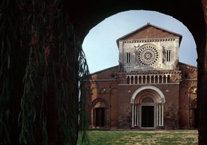 Facade of the Church of St Peter (restored 1870)
