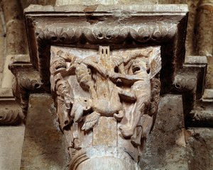 The vision of St. Anthony of Padua (carved capital)