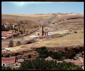 View of church, founded by the Knights of the Order of the Temple by Romanesque