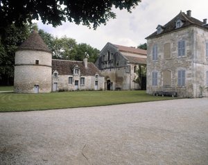 View of Dovecot, Church and Abbot