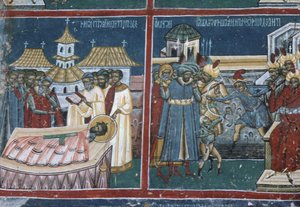 (detail) from the North Wall of the Church, c.1601