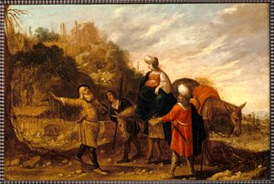 Gehazi returning from the house of the Shunammite and going to meet Elisha, 1644 by Rombout van Troyen