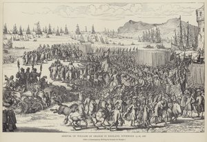Arrival of William of Orange in England, November 1688 by Romeyn de (after) Hooghe