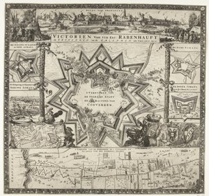 Victories of Rabenhaupt in Groningen in the Years 1672-1673 by Romeyn de Hooghe (attributed to)