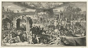Allegorical Representation with Tabula Cebetis by Romeyn de Hooghe