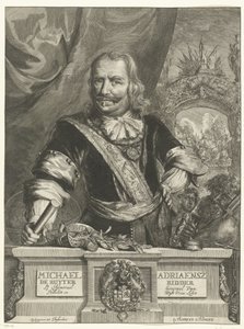 Portrait of Michiel de Ruyter by Romeyn de Hooghe