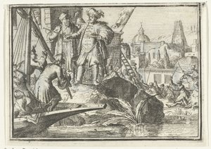 Title Page for the Pamphlet: The Shorn Hope, 1702 by Romeyn de Hooghe