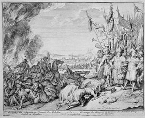 Vienna Print Cycle, Homage of the Hungarians, 1683 by Romeyn de Hooghe