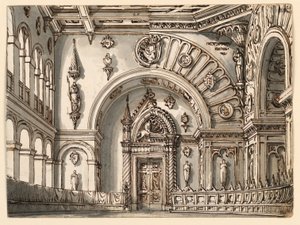 Stage Design, Council Room in Two Gothic Styles