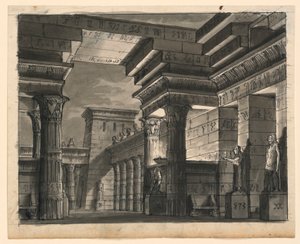 Stage Design, Egyptian Buildings