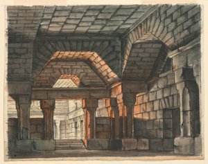 Stage Design, Fortified Castle Interior for 