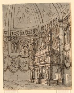 Stage Design, Interior of Gothic Church