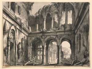 Stage Design, Interior of Ruined Renaissance Palace