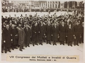 VIII Congress of Maimed and Invalids of War - Rome, January 1933 by Romolo del Papa