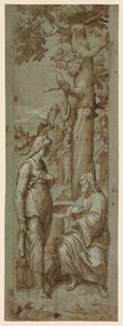 Christ and the Woman of Samaria by Romulo Cincinnato