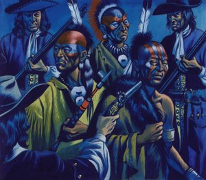 The Iroquois Chiefs Were Seized and Put in Irons
